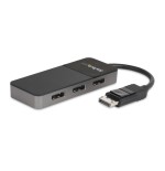 Startech hub mst usb-c a 4x displayport 1.4 negro