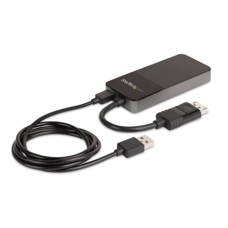 Startech hub mst usb-c a 4x displayport 1.4 negro
