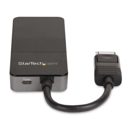 Startech hub mst usb-c a 4x displayport 1.4 negro