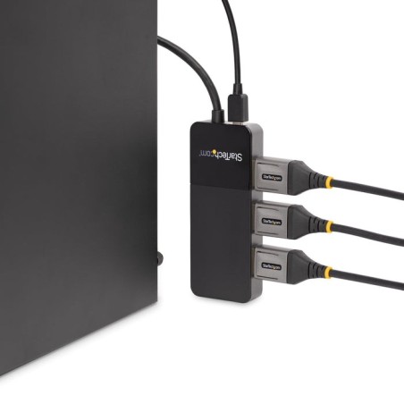Startech hub mst usb-c a 4x displayport 1.4 negro
