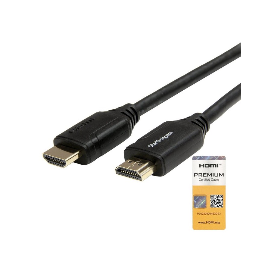 Startech.com cable de 2m hdmi de alta velocidad con ethernet premium - de 4k a 60hz