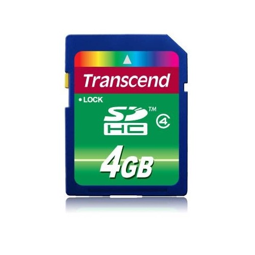 Transcend secure digital 4gb sdhc clase 4