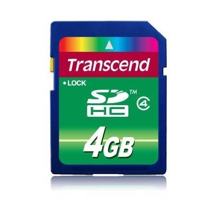Transcend secure digital 4gb sdhc clase 4