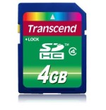 Transcend secure digital 4gb sdhc clase 4