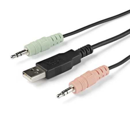Startech.com switch kvm de 2 puertos hdmi con cables incorporados - usb 4k 60hz