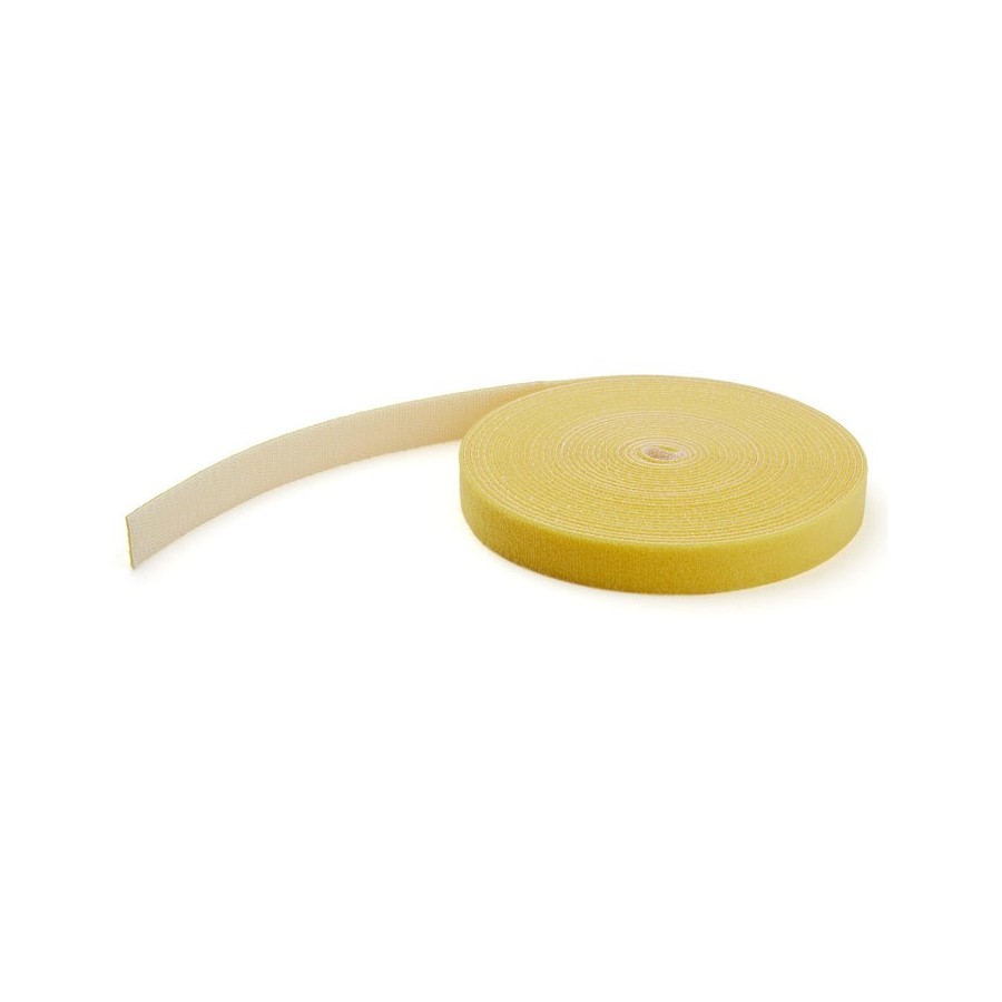 Startech.com velcro 15m - bobina de gancho y bucle - amarillo
