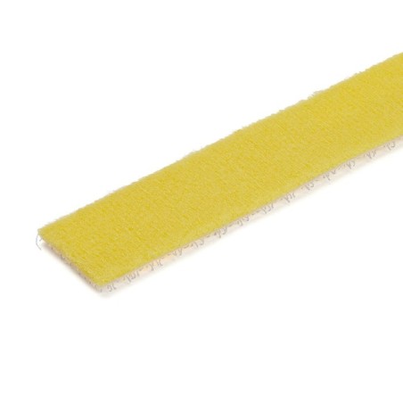 Startech.com velcro 15m - bobina de gancho y bucle - amarillo