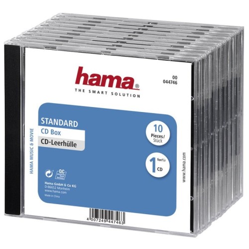 Estuche para cd hama 10 piezas (44746)