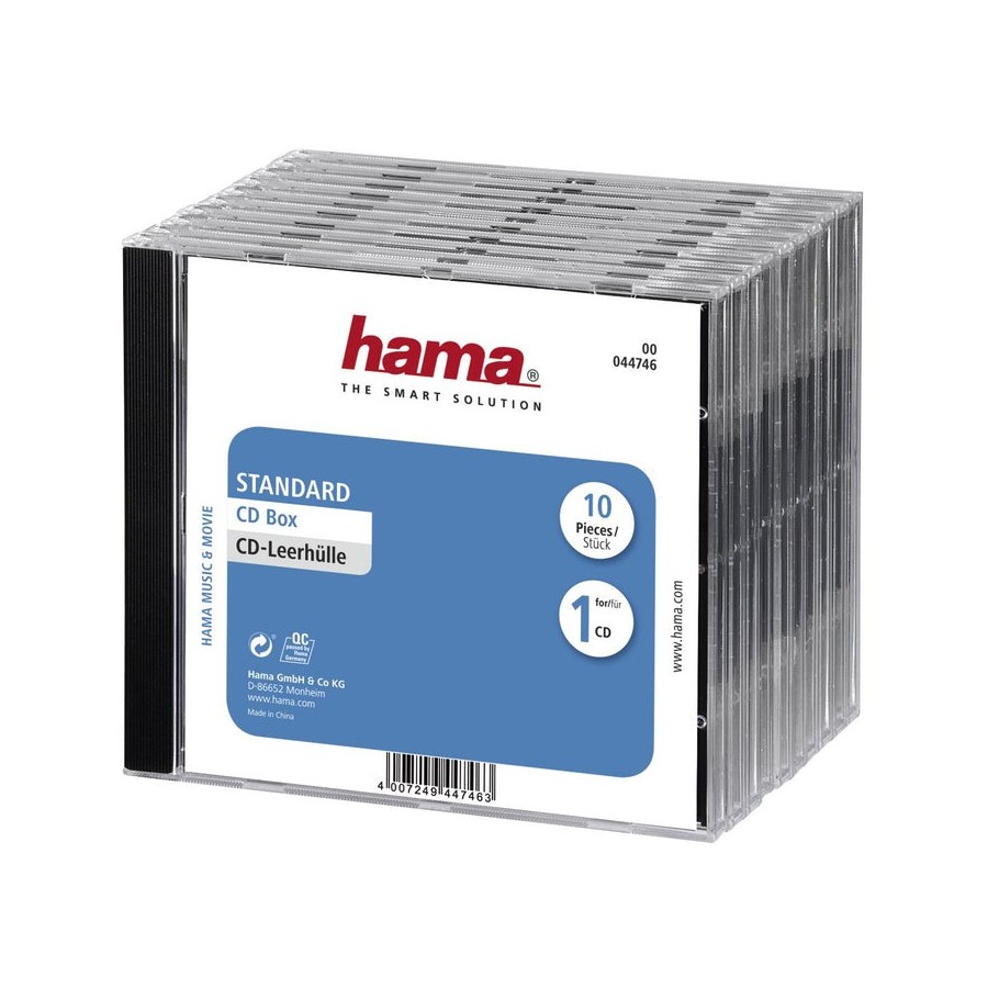 Estuche para cd hama 10 piezas (44746)