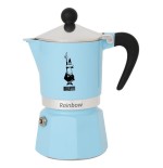 Cafetera italiana bialetti rainbow 3 tazas azul