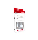 Cable adaptador usb-c a audio 2 jack 3.5mm hembra para auricular y microfono