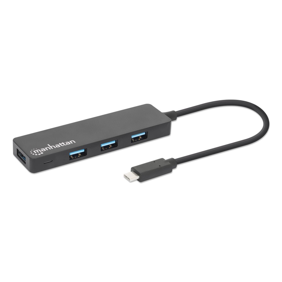 Manhattan 4-port usb 3.2 gen 1 hub c-stecker auf 4x a-buchse
