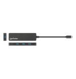 Manhattan 4-port usb 3.2 gen 1 hub c-stecker auf 4x a-buchse