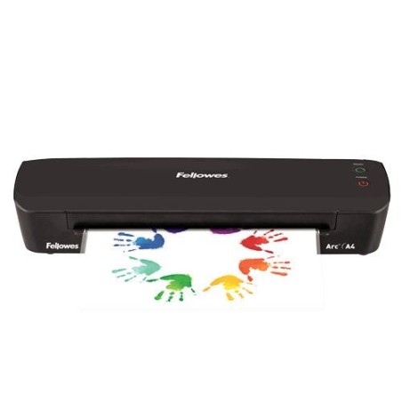 Plastificadora fellowes arc a4 hasta a4 y 80 micras negra