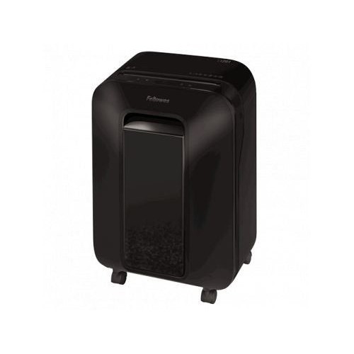 Destructora fellowes lx201 negra corte en partículas 2*12mm papelera capacidad 22l seguridad p-5 destruye grapas/t.credito/clips