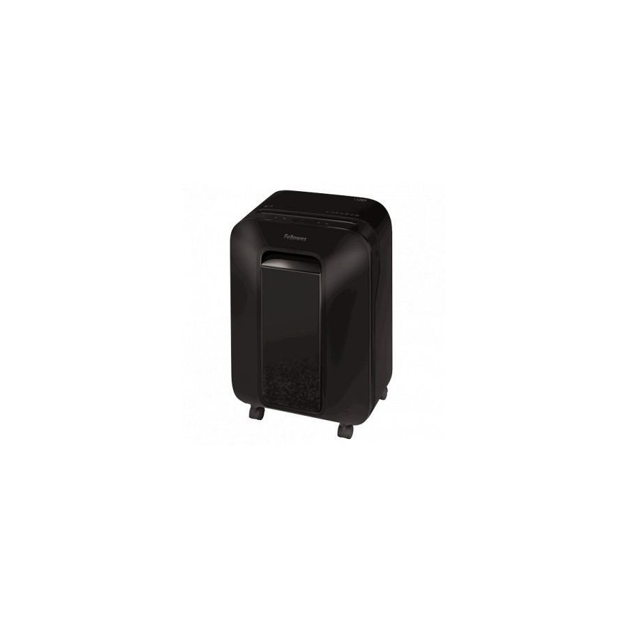 Destructora fellowes lx201 negra corte en partículas 2*12mm papelera capacidad 22l seguridad p-5 destruye grapas/t.credito/clips