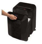 Destructora fellowes lx201 negra corte en partículas 2*12mm papelera capacidad 22l seguridad p-5 destruye grapas/t.credito/clips