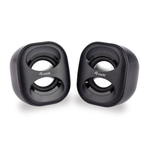 Equip altavoces 2.0 life mini  6w rms color negro jack 3.5 alimetancion usb