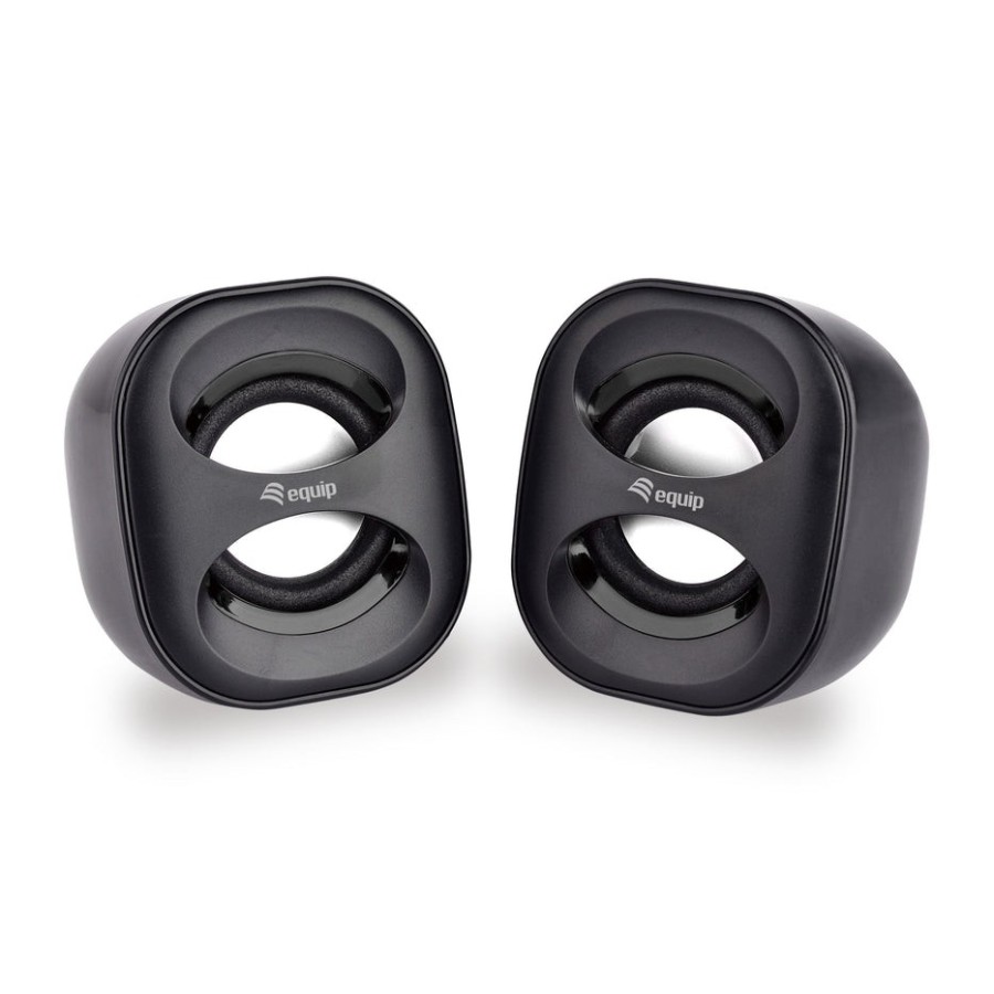 Equip altavoces 2.0 life mini  6w rms color negro jack 3.5 alimetancion usb