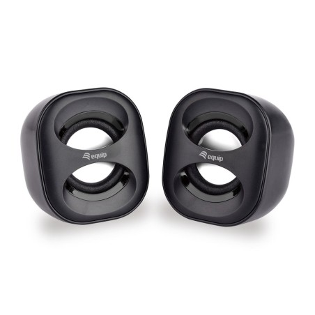 Equip altavoces 2.0 life mini  6w rms color negro jack 3.5 alimetancion usb