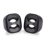 Equip altavoces 2.0 life mini  6w rms color negro jack 3.5 alimetancion usb