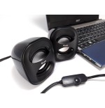 Equip altavoces 2.0 life mini  6w rms color negro jack 3.5 alimetancion usb