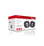 Equip altavoces 2.0 life mini  6w rms color negro jack 3.5 alimetancion usb