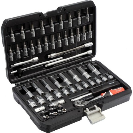 Yato juego de herramientas 56 piezas metal negro yt-14501