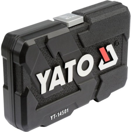 Yato juego de herramientas 56 piezas metal negro yt-14501