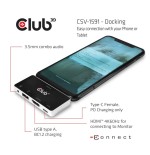 Club3d usb-4-in1-hub usb 3.1 typ c  hdmi/usb/usb-c/audio retail