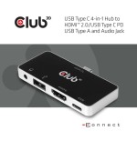 Club3d usb-4-in1-hub usb 3.1 typ c  hdmi/usb/usb-c/audio retail