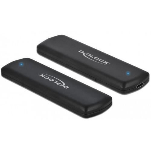 Delock 42615 caja para disco duro externo m.2 caja externa para unidad de estado sólido (ssd) negro