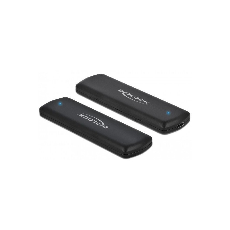 Delock 42615 caja para disco duro externo m.2 caja externa para unidad de estado sólido (ssd) negro