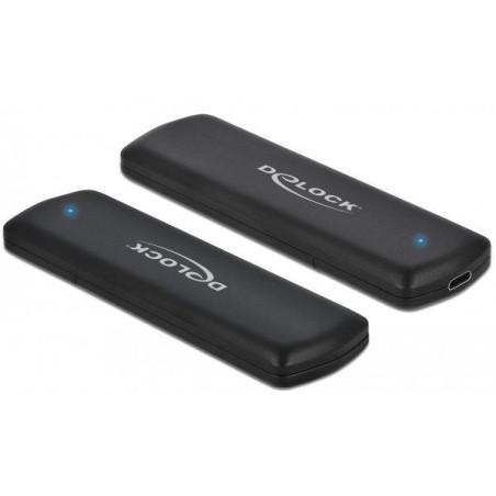 Delock 42615 caja para disco duro externo m.2 caja externa para unidad de estado sólido (ssd) negro
