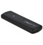 Delock 42615 caja para disco duro externo m.2 caja externa para unidad de estado sólido (ssd) negro