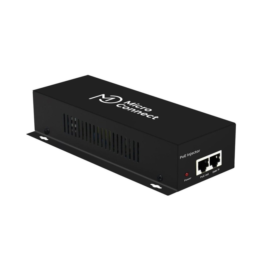 Microconnect poeinj-60w adaptador e inyector de poe gigabit ethernet 55 v