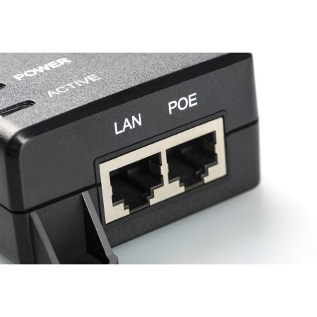 Microconnect poeinj-60w adaptador e inyector de poe gigabit ethernet 55 v