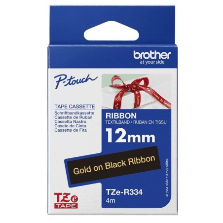 Brother tze-r334 cinta para impresora oro