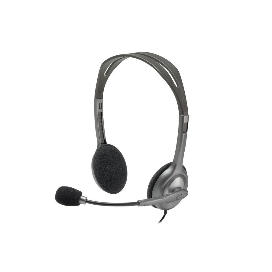Logitech auricular h110 diadema con microfono jack 3.5mm