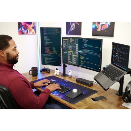Brazo para monitor kensington de hasta 32 ", 1tft, 3gel. máx. 8 kg, smartfit negro