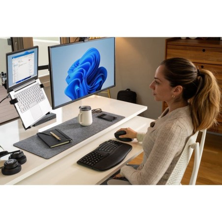 Soporte para monitor kensington de hasta 32 ", 2tft, 6 geles máx. 8 kg, smartfit negro