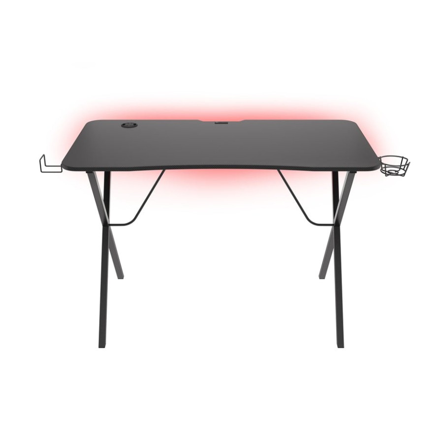 Mesa gaming genesis holm 200 rgb negro carbono