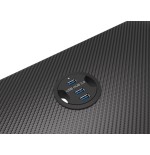 Mesa gaming genesis holm 200 rgb negro carbono