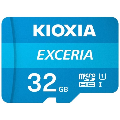 Micro sd kioxia 32gb exceria uhs-i c10 r100 con adaptador