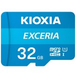 Micro sd kioxia 32gb exceria uhs-i c10 r100 con adaptador
