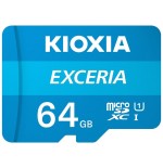 Micro sd kioxia 64gb exceria uhs-i c10 r100 con adaptador