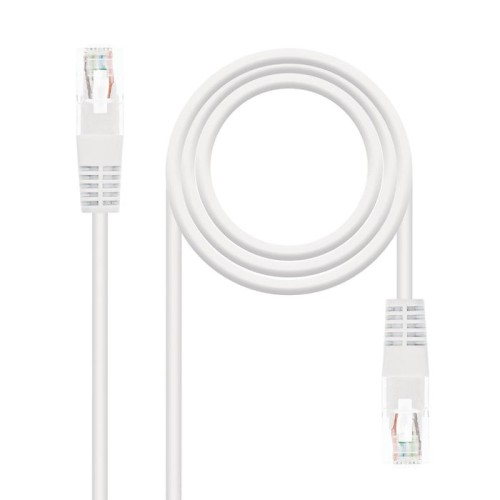 Nanocable cable de red rj45 cat.6 utp awg24 2m - blanco