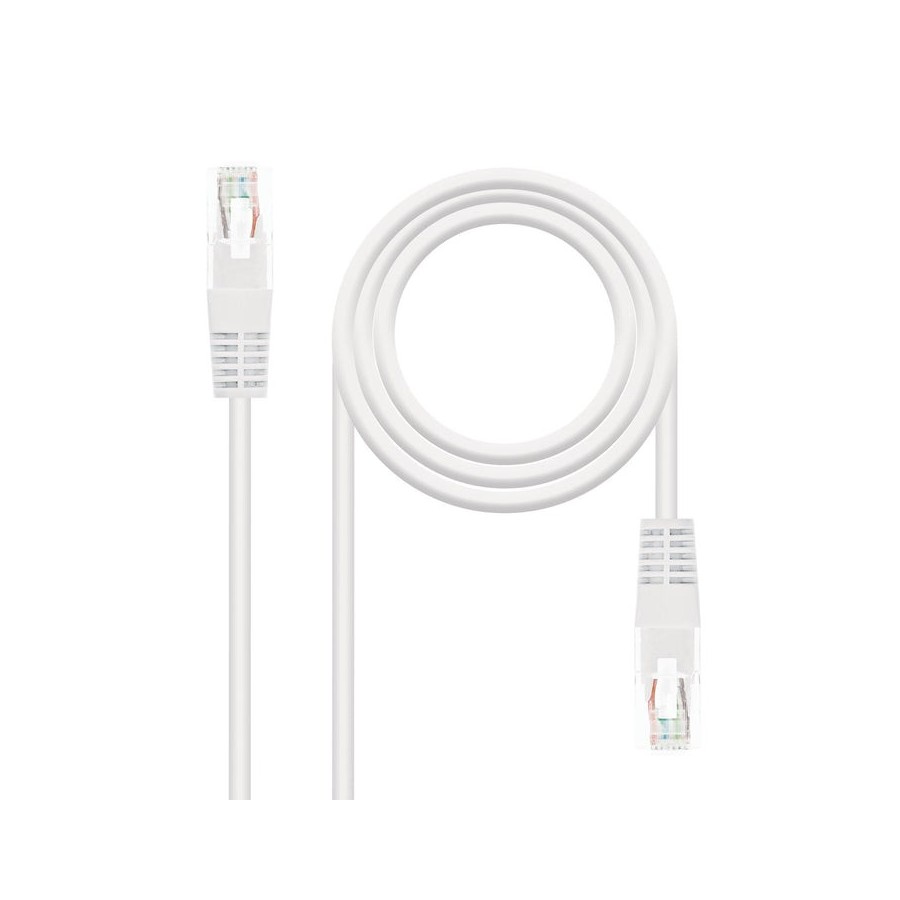 Nanocable cable de red rj45 cat.6 utp awg24 2m - blanco