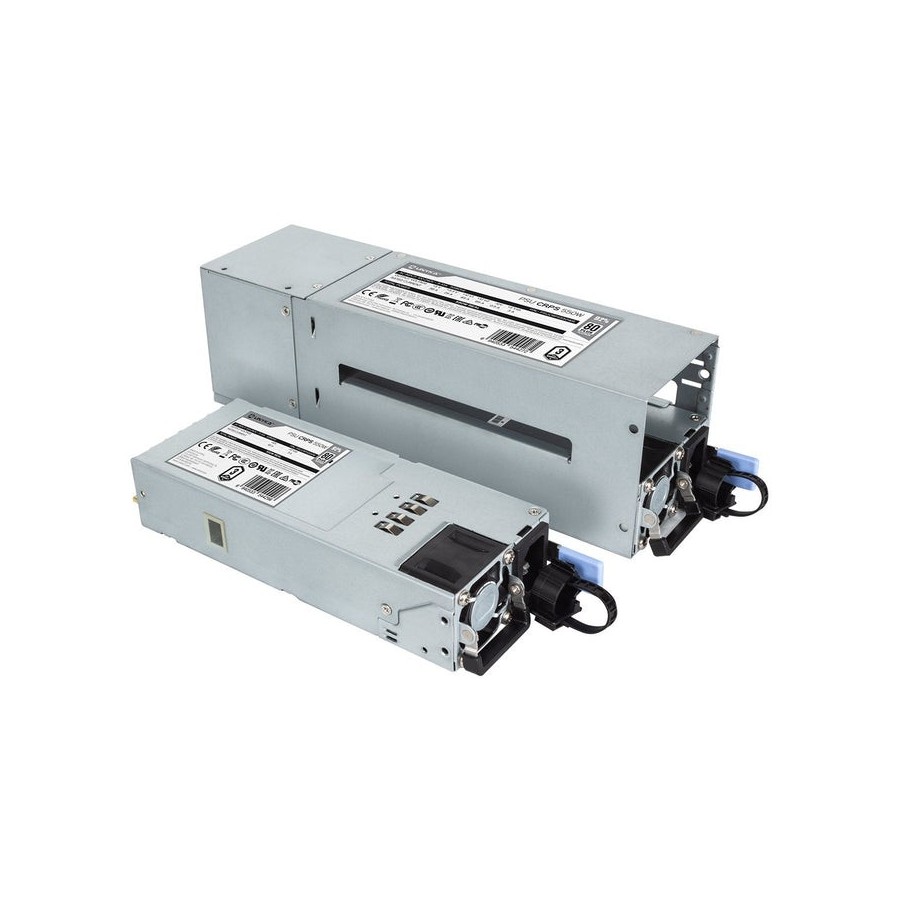 Fuente de alimentacion redundante unyka 2 fuentes ,crps 550wr 80+ platinium apfc activo