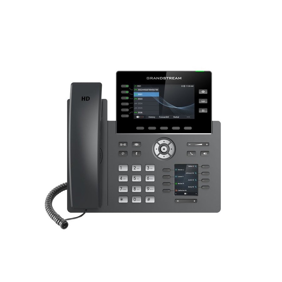 Grandstream grp2616 [telefono voip - 6 cuentas sip, audio hd, 48 prog.tl + 6 preajustes, 2xlan 1gbps, wifi, usb, bluetooth, poe]